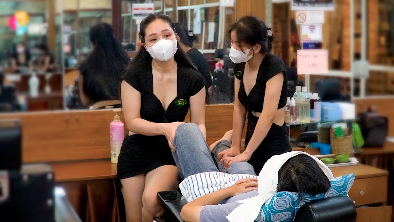 Why is this barber shop so comfortable? - Full body massage for deep sleep