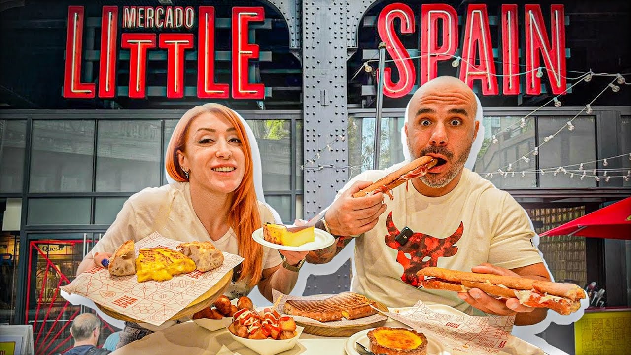 PROBANDO la COMIDA ESPA&Ntilde;OLA de JOSE ANDRES en LITTLE SPAIN de NUEVA YORK *EPISODIO 3*