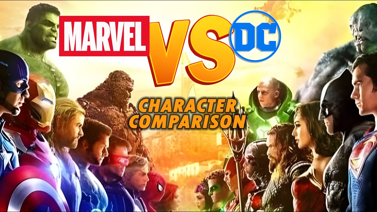 Marvel vs DC Character Comparison | 25 Head-to-Head Battles Ranked (Who Wins?)