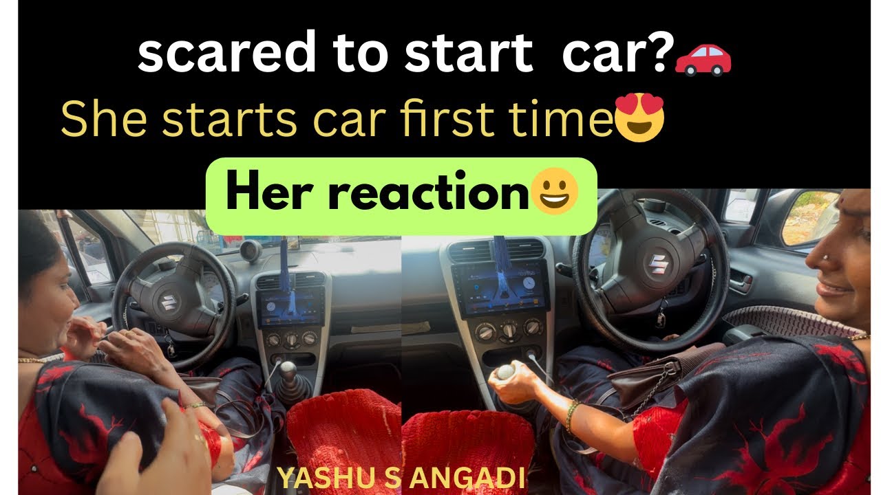 🚗 She’s Learning to Drive a Car for the First Time | using the pedals (clutch, brake, accelerator)