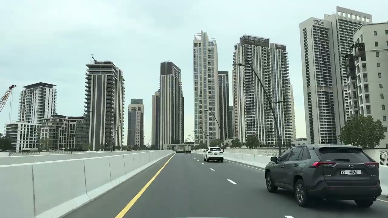 Al Wasl to Dubai Creek Harbour 🇦🇪 | Relaxing Dubai City Drive | 4K 60FPS