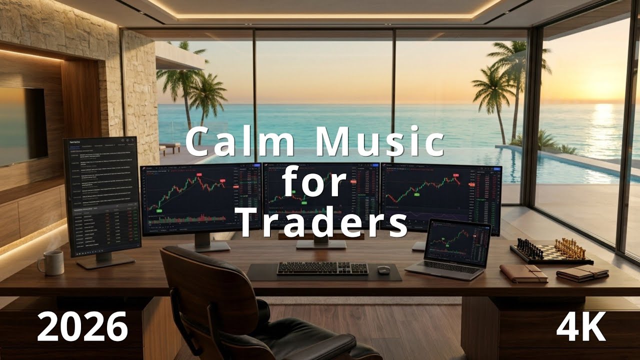Relaxing Trading Ambience 🌊 Calm Focus Music for Forex, Stocks & Crypto | Deep Concentration
