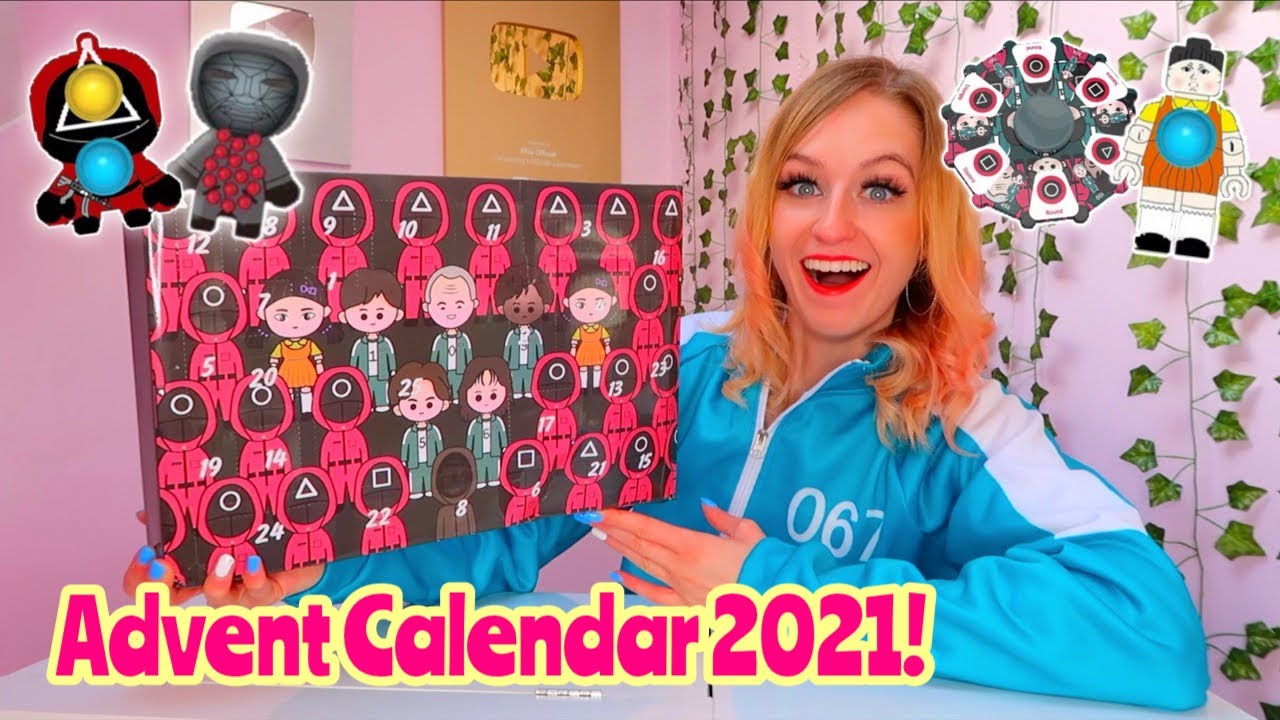 UNBOXING A MYSTERY SQUID GAME *FIDGET* ADVENT CALENDAR 2021!!😱 *25 MYSTERY BOXES!*🎁🤯