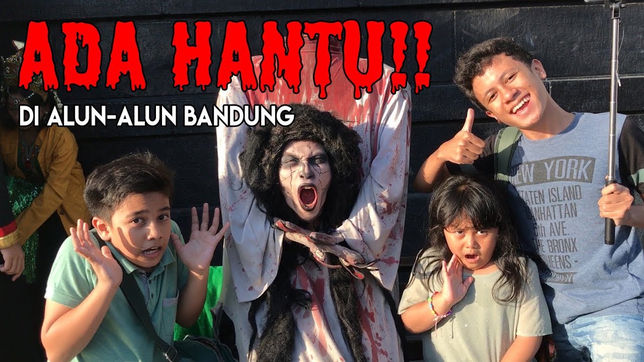 Foto Sama Hantu Palsu Di Alun-Alun Bandung | Daily Vlog