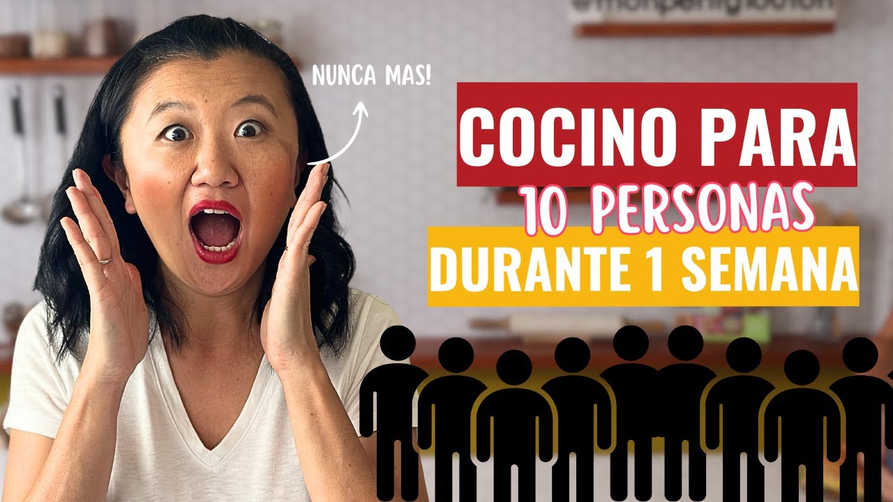 Cocinando para 10 personas durante 1 semana completa! | Que cocino para 10 personas? | Karina Gao