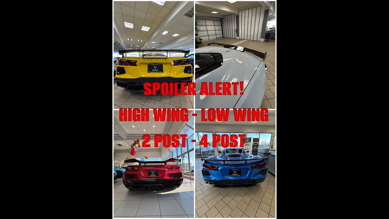 Corvette Spoiler Alert! Let's look at the Corvette Spoilers at Ciocca Corvette