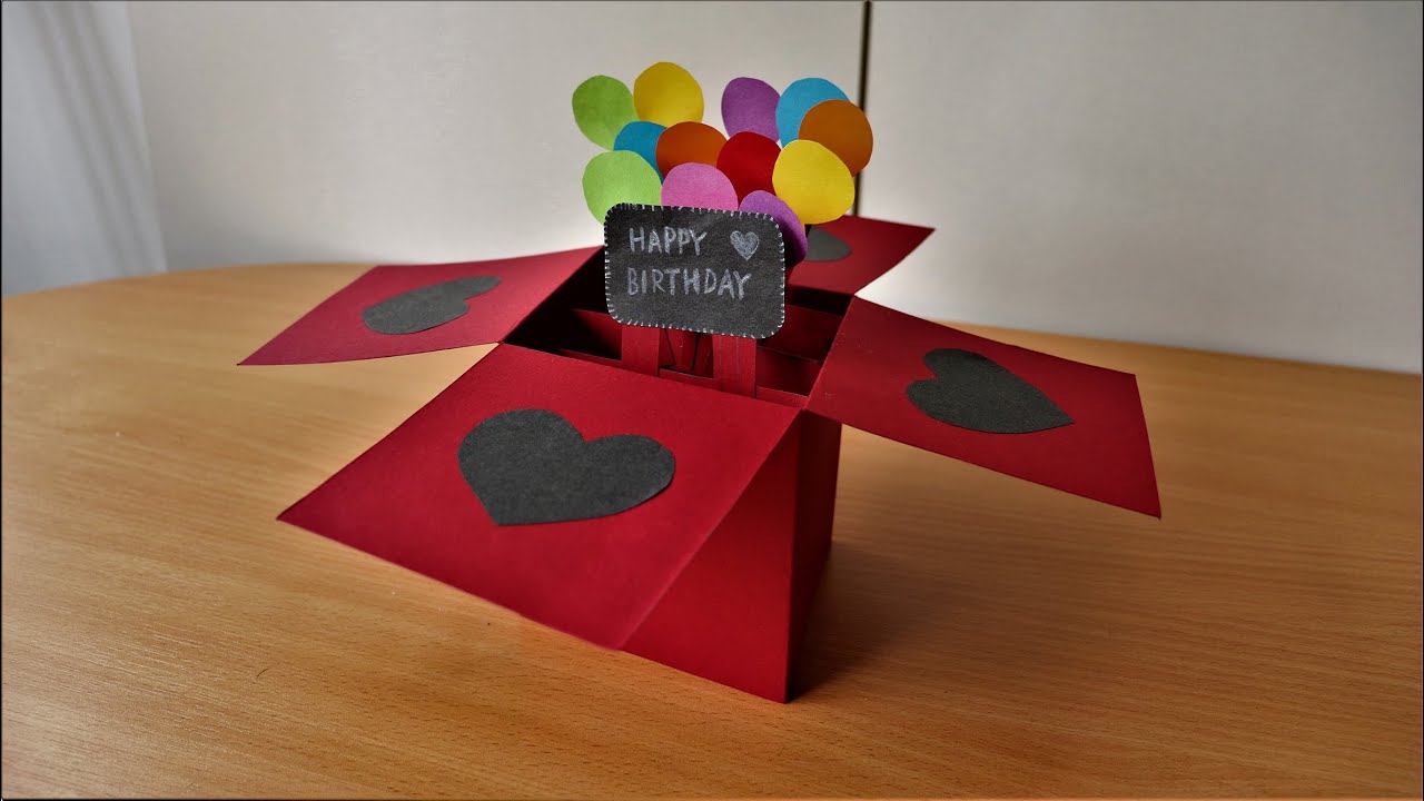 Narozeninové 3D Přání/Pop up box - návod