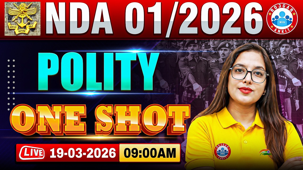 Complete Polity For NDA 2026 | Polity Marathon Class For NDA 1 2026 | UPSC NDA Polity One Shot