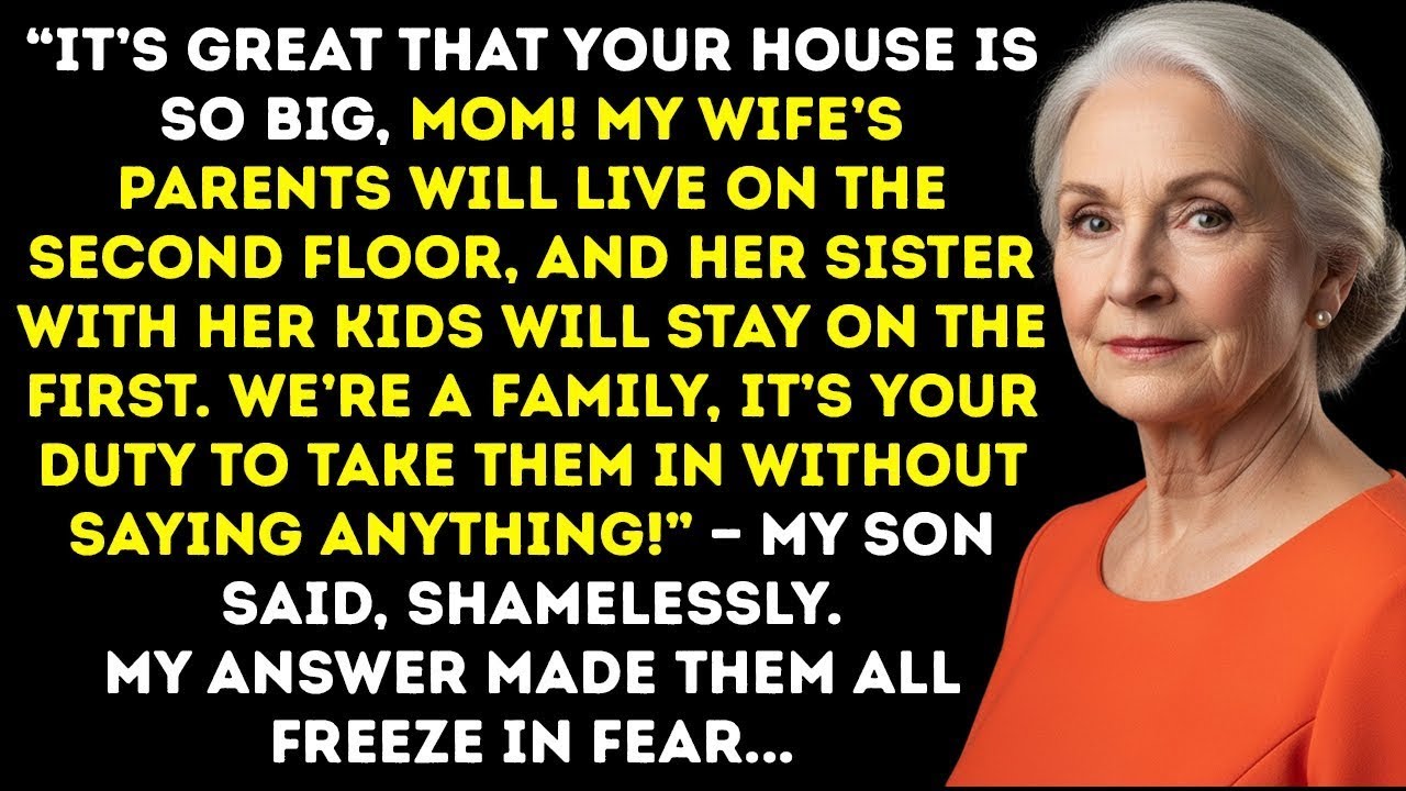 My Son Said, “Your House Is Big Enough—My Wife’s Parents Deserve The Upstairs.”