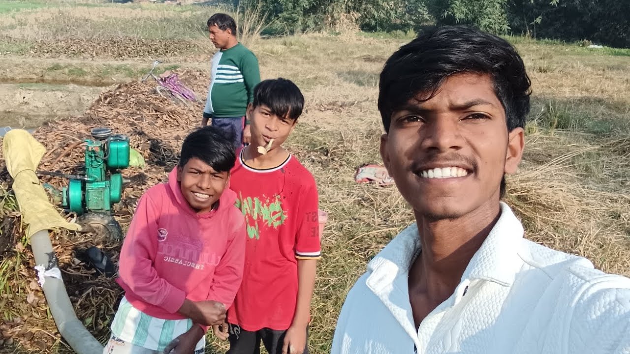 Aaj pahli baar engine lagaya gaya Pani bharne ke liye#longvlog#reallifevlog#villagevlogs#farmingvlog