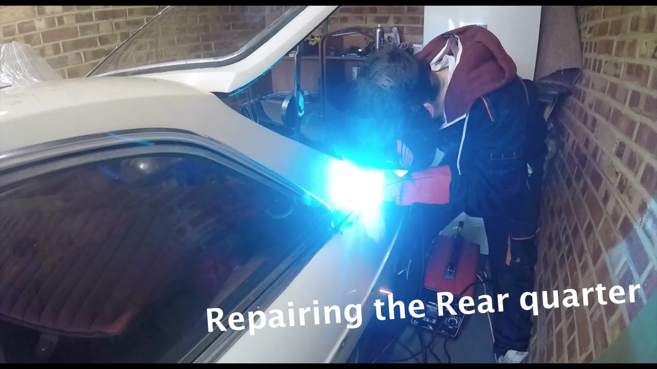 MGB GT Restoration Pt 16 Cutting The Rear Quarter