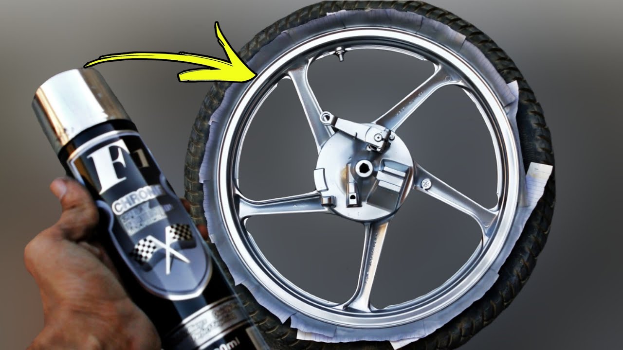 Chrome Spray Paint For  Alloy wheel's || for Car & Bike's