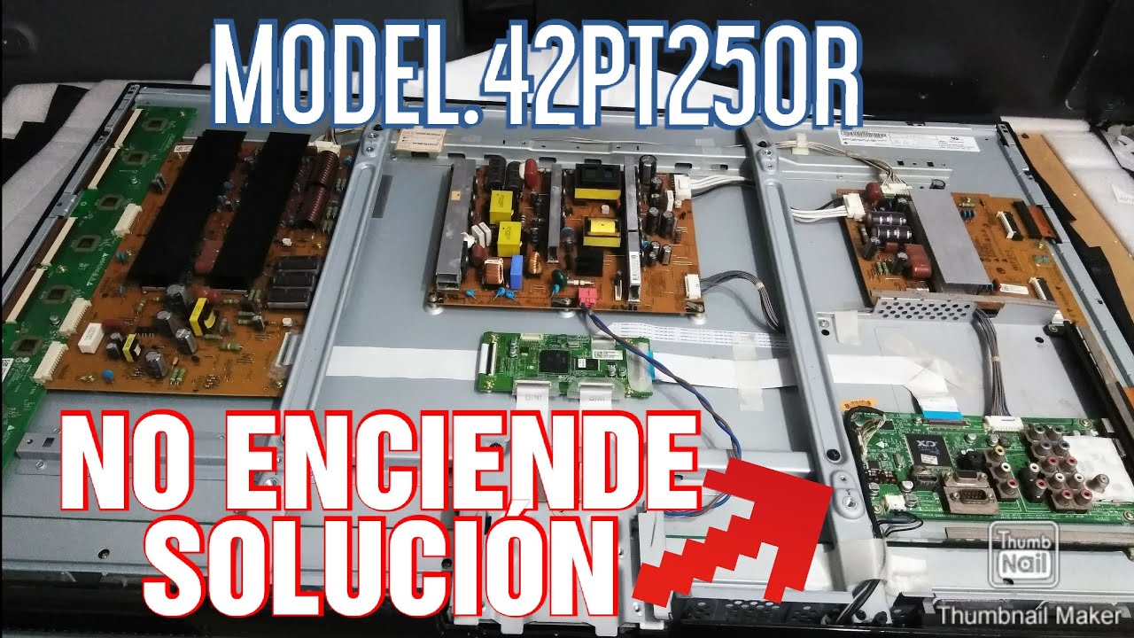 REPARACIÓN TV LG PLASMA NO ENCIENDE SOLUCIÓN MODEL.42PT250R