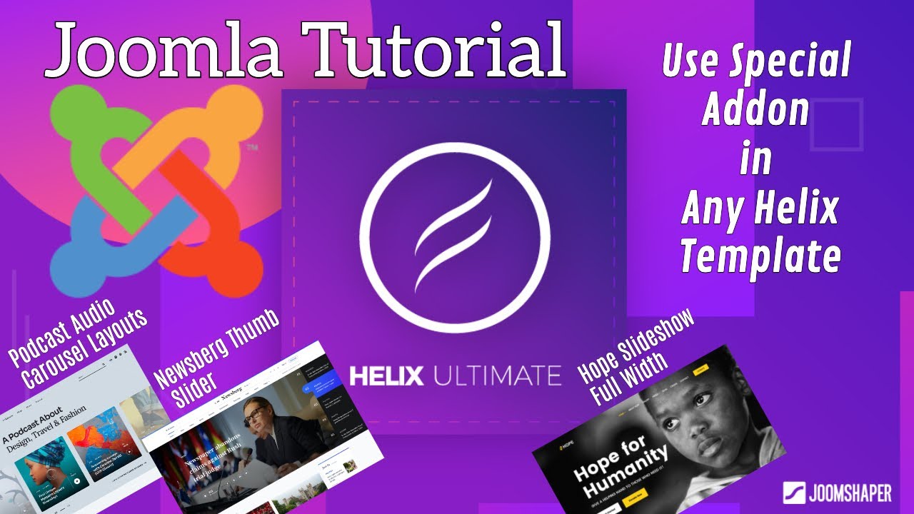 How to Use Special Addon in Any Helix Template | Joomla Tutorial