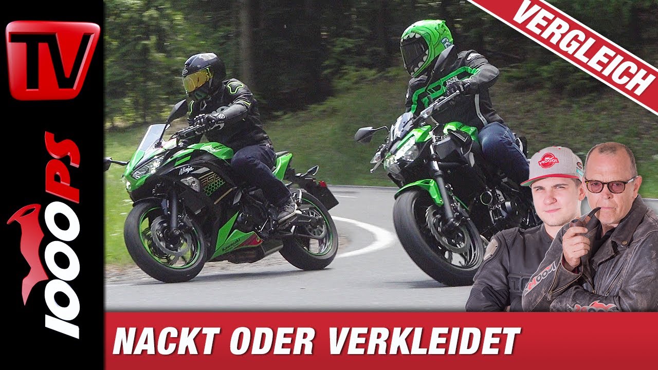 Kawasaki Z650 gegen Ninja 650 - Duell der ungleichen Schwestern