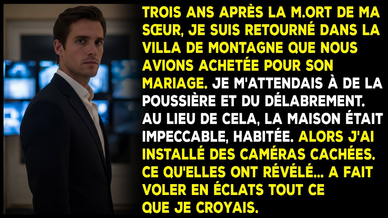 Après la m.ort de ma sœur, les caméras de la villa ont révélé un secret.