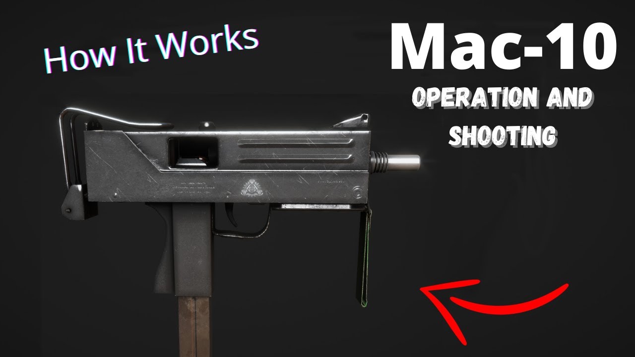 How Ingram MAC-10 Works. Animation Of Operation Of MAC-10, How It Works