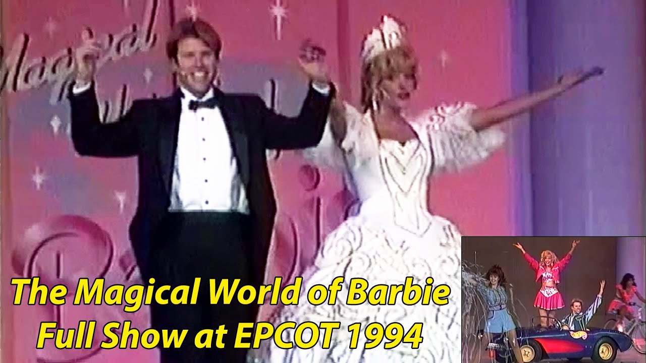 Полное шоу «Волшебный мир Барби» в EPCOT в октябре 1994 года с Барби, Кеном, Стейси, Скиппером и ...
