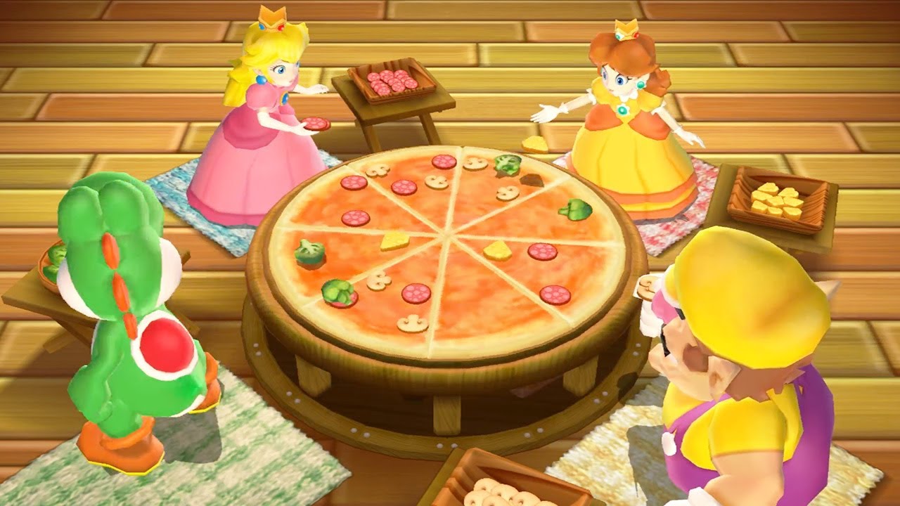 Mario Party 9 Minigames - Peach vs Daisy vs Yoshi vs Wario (Master Cpu)