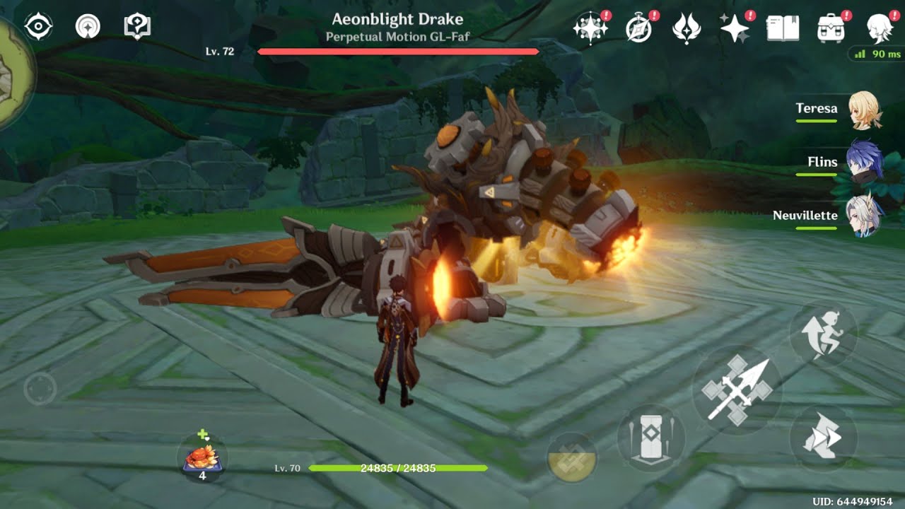 My Genshin Impact Gameplay Let's Battle Aeonblight Drake Perpetual Motion Part 3