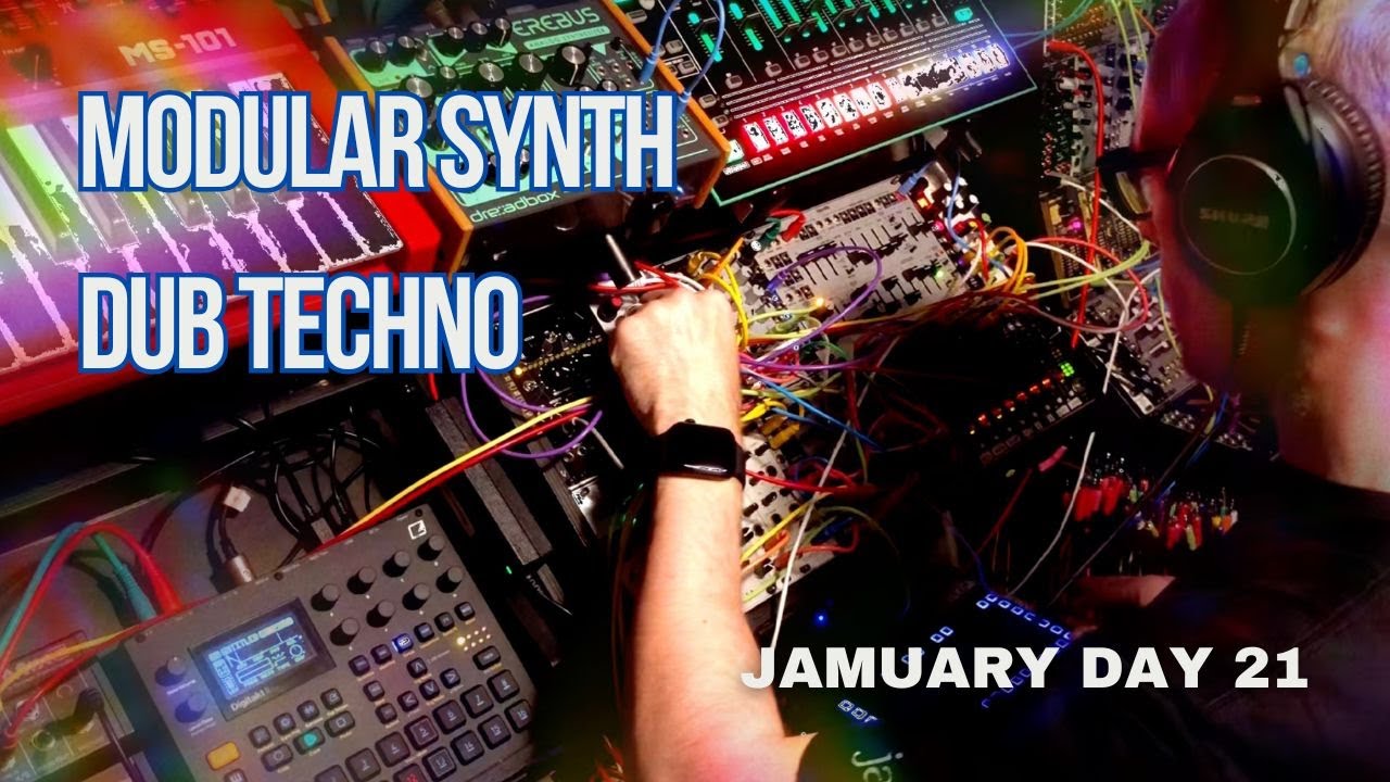 Modular synth dub techno - improvised jam #modularsynth #eurorack #techno #dub #jamuary