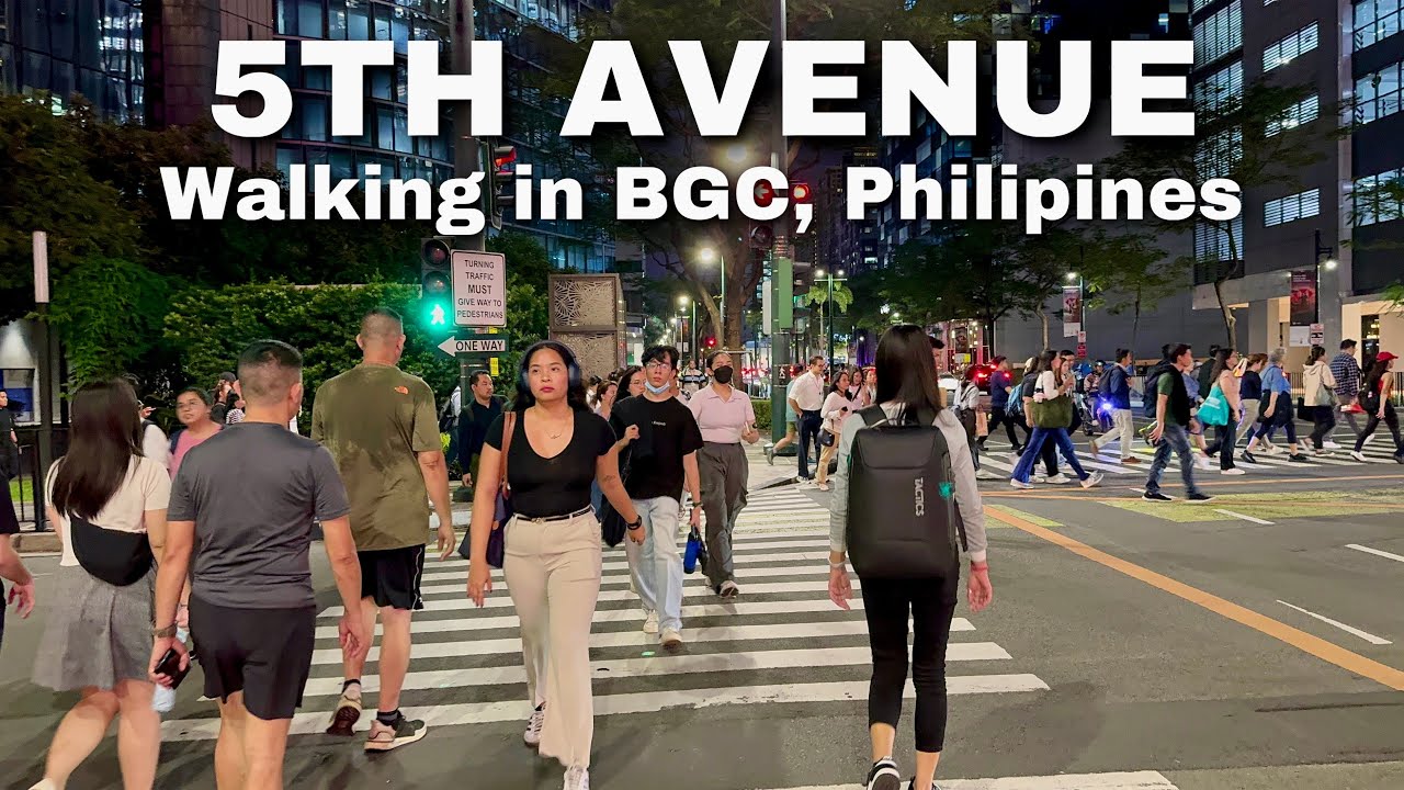 BGC’s 5th Avenue | An Evening Walk Through Modern Elegance in BGC, Metro Manila, Philippines