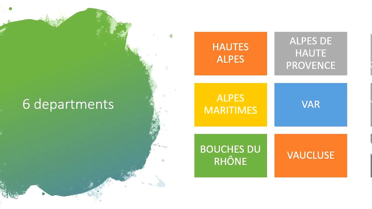G&eacute;ographie: la r&eacute;gion PACA