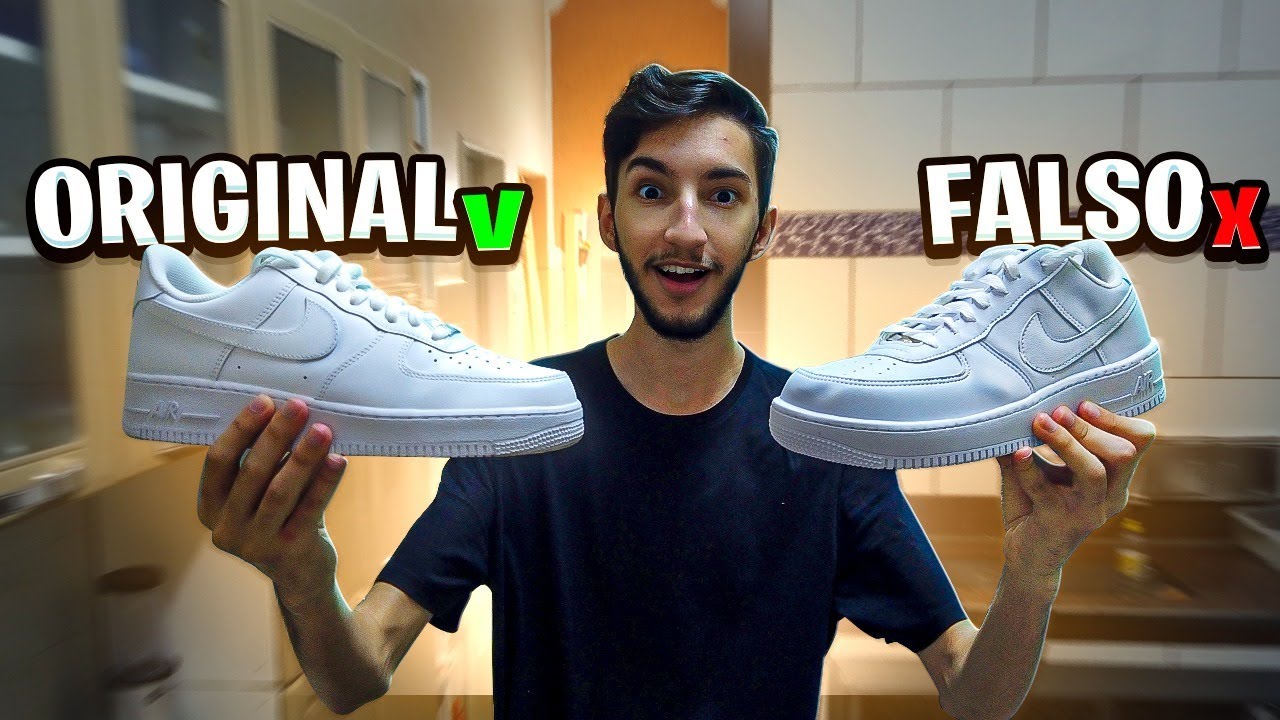 COMPREI um AIR FORCE 1 FALSO na SHOPEE (é igual ao original?)