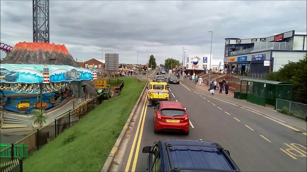 Timelapse of StageCoach Sea Rider 1 to Chapel St Leonards via Butlins and Fantasy Island.