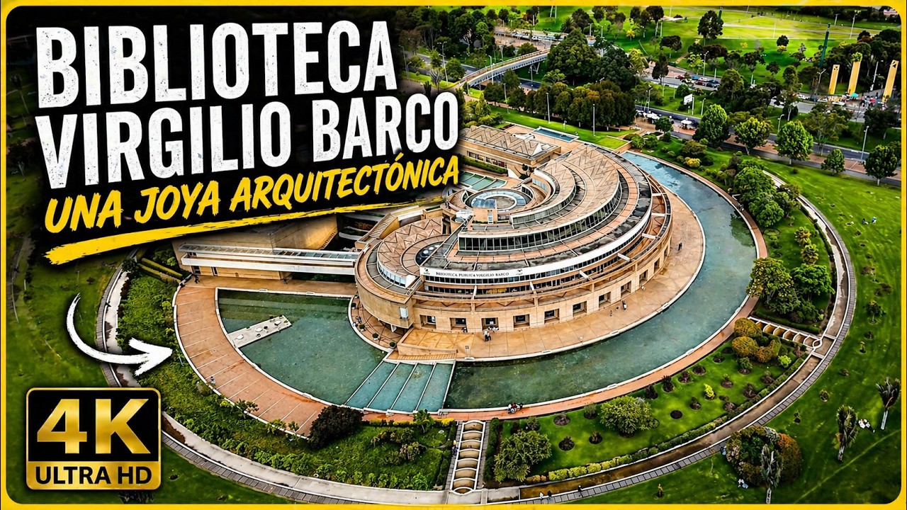 Biblioteca Virgilio Barco  | Joya arquitectónica de Bogotá | Drone 4K