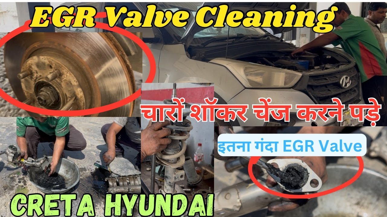 Hyundai Creta EGR Valve Cleaning & Shock Absorber Replacement | Step-by-Step Guide
