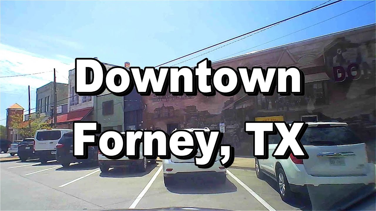 Driving Downtown Forney, TX (Dash Cam)