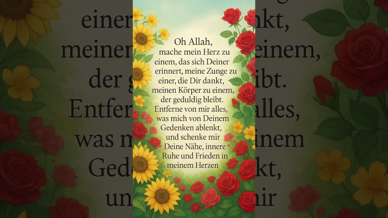 Wenn dich dieses Dua berührt hat, teile es gerne mit anderen, damit auch ihre Herzen erinnert werden