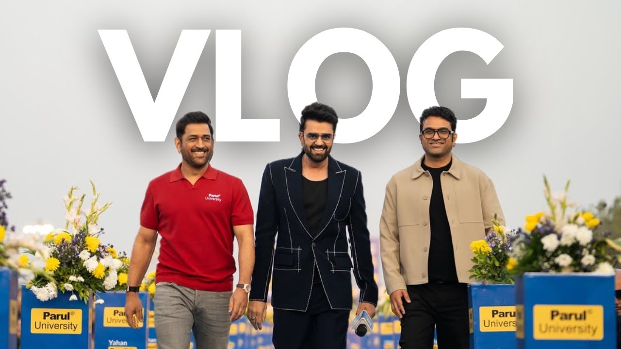 MS DHONI AT PARUL UNIVERSITY