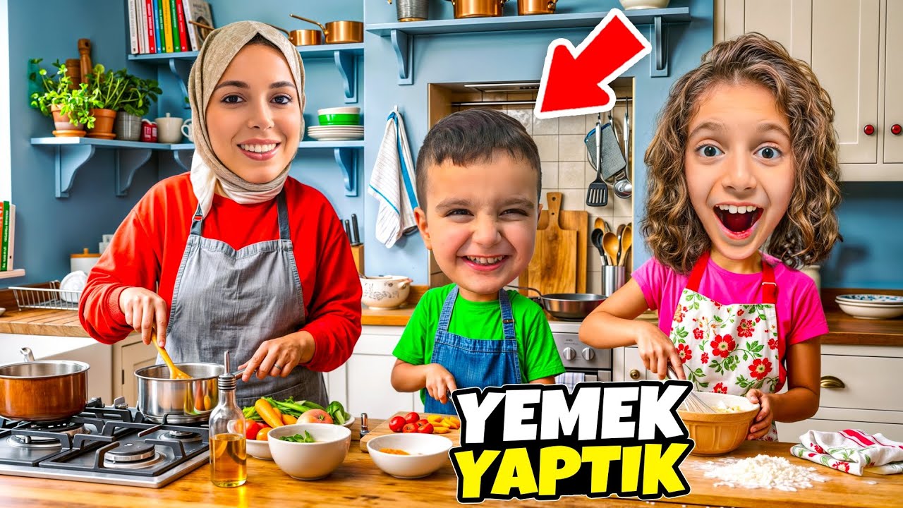 POYRAZ ELİF OKUL &Ccedil;IKIŞI VLOG!!!EVDE YEMEK YAPTIK!!!