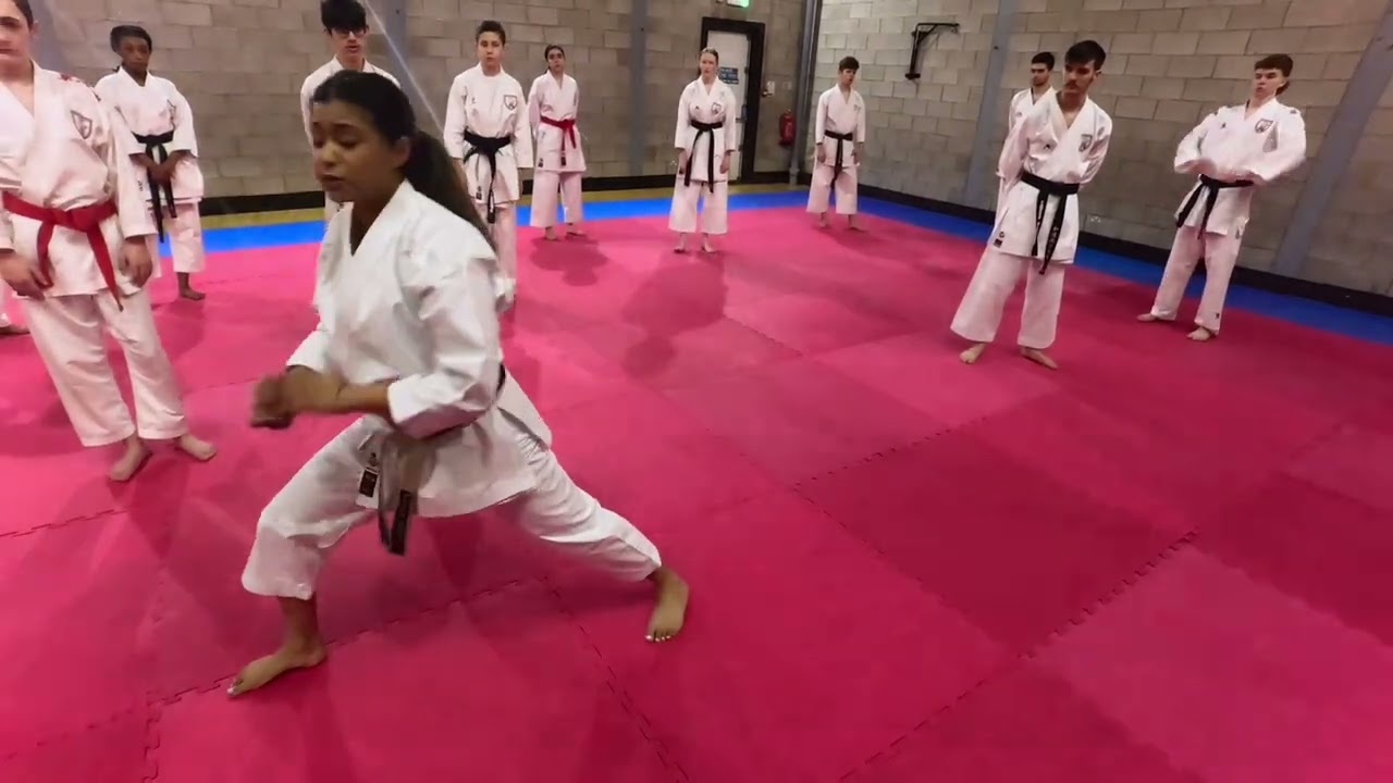 Anisha Mistry breaking  down the jump in Wanshu, Sat am comp class