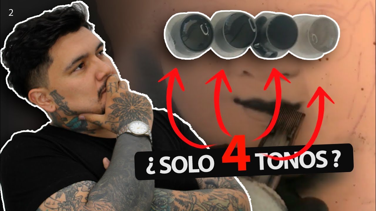 REALISMO SOMBRA con 4 Tonos de Sombra | Mascara Japonesa Ko-Omote Tattoo🔥 Paso a paso 2da parte
