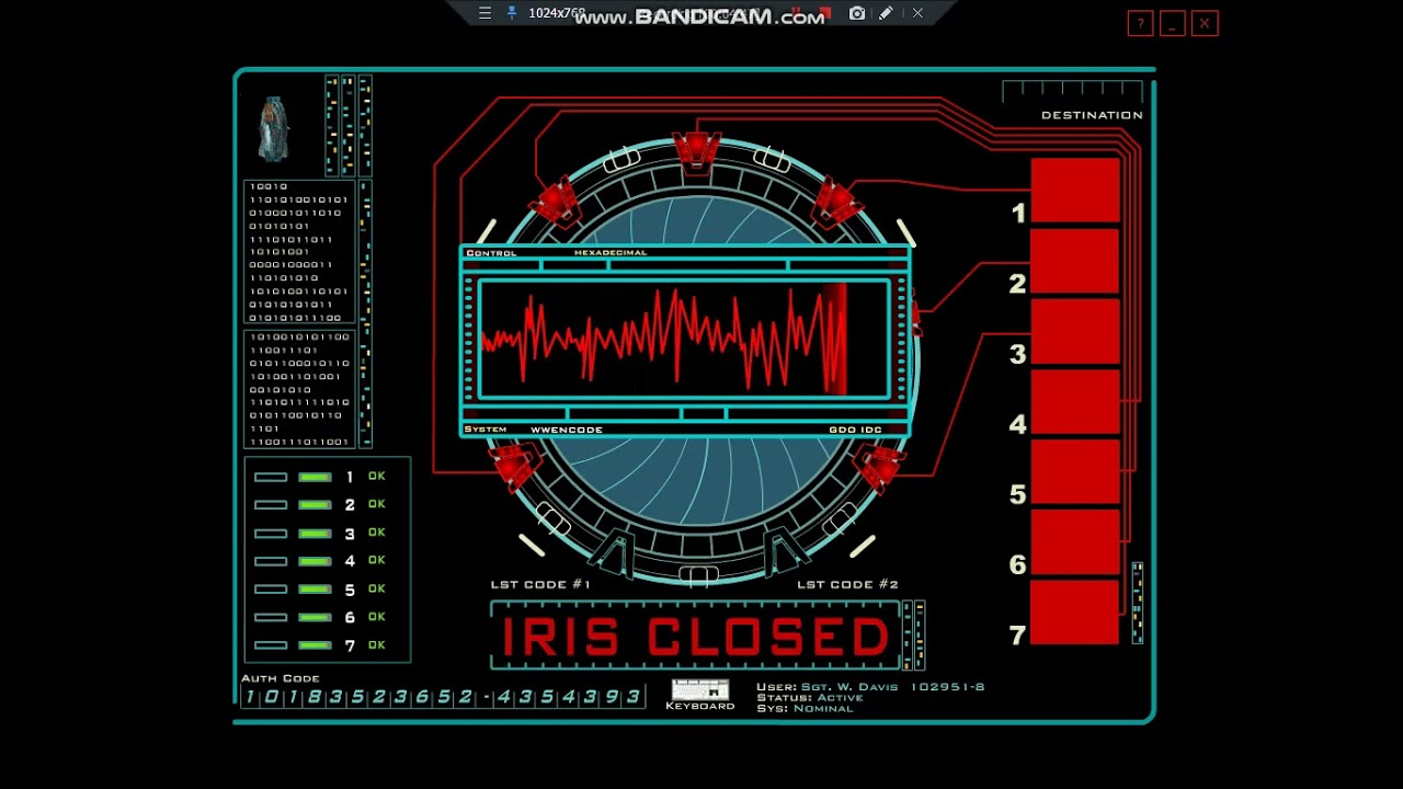 Stargate Command Dialing Computer Simulation - Dialing Chulak & Cimmeria