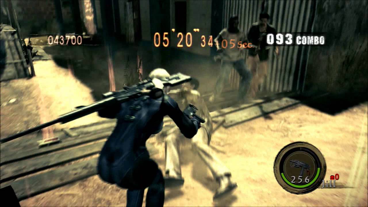 Resident Evil 5 Mercenaries Solo Public Assembly 707,571 Jill Battlesuit (PS3)