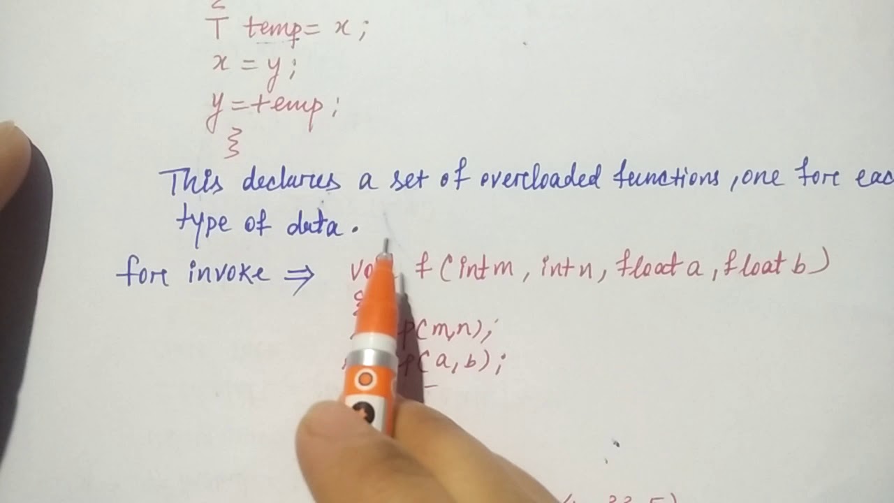 function template in c++ in hindi | Program | Lec-124 | Niharika Panda