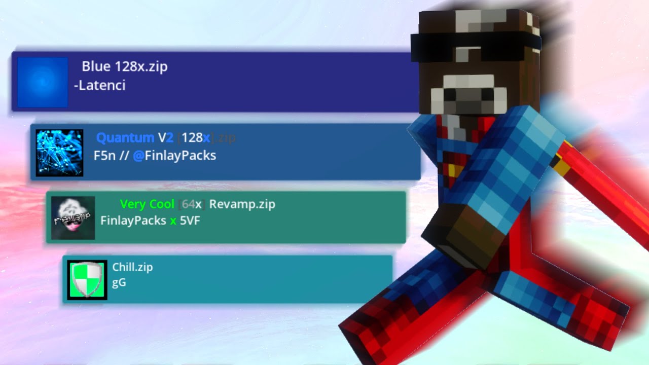 4 Cool Texture Packs | Skywars Keyboard + Mouse Sounds ASMR