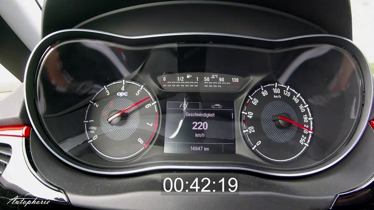 2017 Opel Corsa OPC (207 PS): Sound / Beschleunigung 0 - 225 km/h - Autophorie