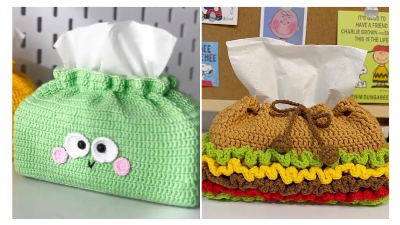 150+Modren Crochet Tissue box ideas Free crochet pattern 