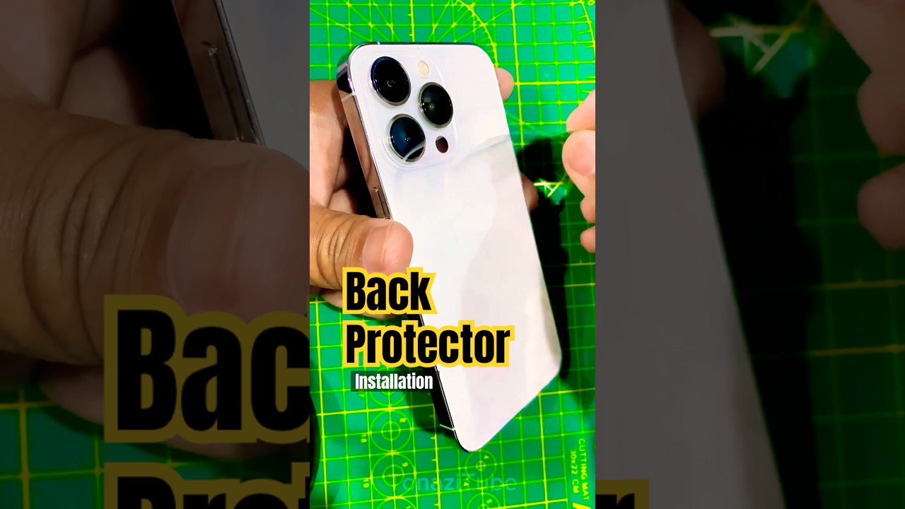 How to Protect Iphone Back Glass with Back Protector Film Installation #hydrogelscreenprotector