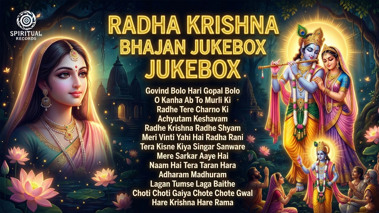 Most Beautiful Radha Krishna Bhajans 🌸 | Nonstop Bhakti Songs | Krishna Bhajan Jukebox