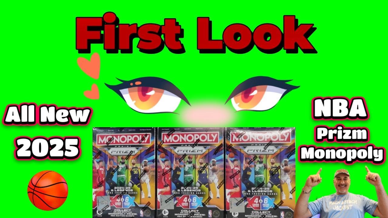 👀First Look👀 2025 Prizm Monopoly NBA Blasters 🔥Black Money Blast