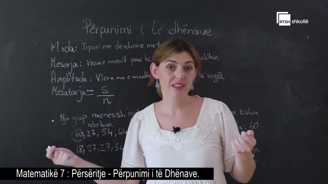 Përsëritje nga klasa VI.  Përpunimi dhe interpretimi i të dhënave| Matematikë 7