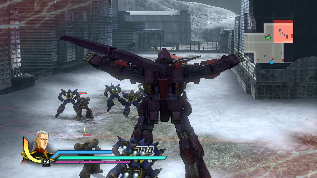 Dynasty Warriors Gundam Reborn RPCS3 - Psyco Gundam MK2 Attacks Mod - Using MK1 Charge move