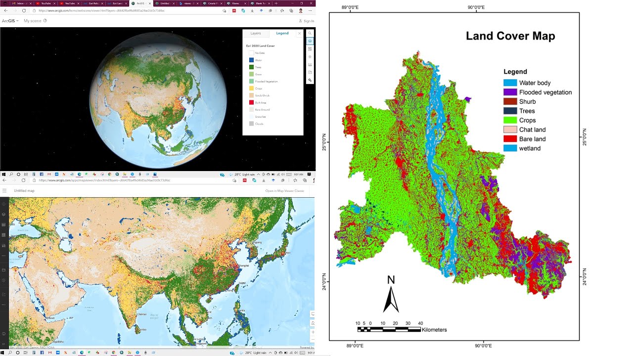Последние данные ESRI о земельном покрове с разрешением 10 м, опубликованные 24 июня 2021 г.