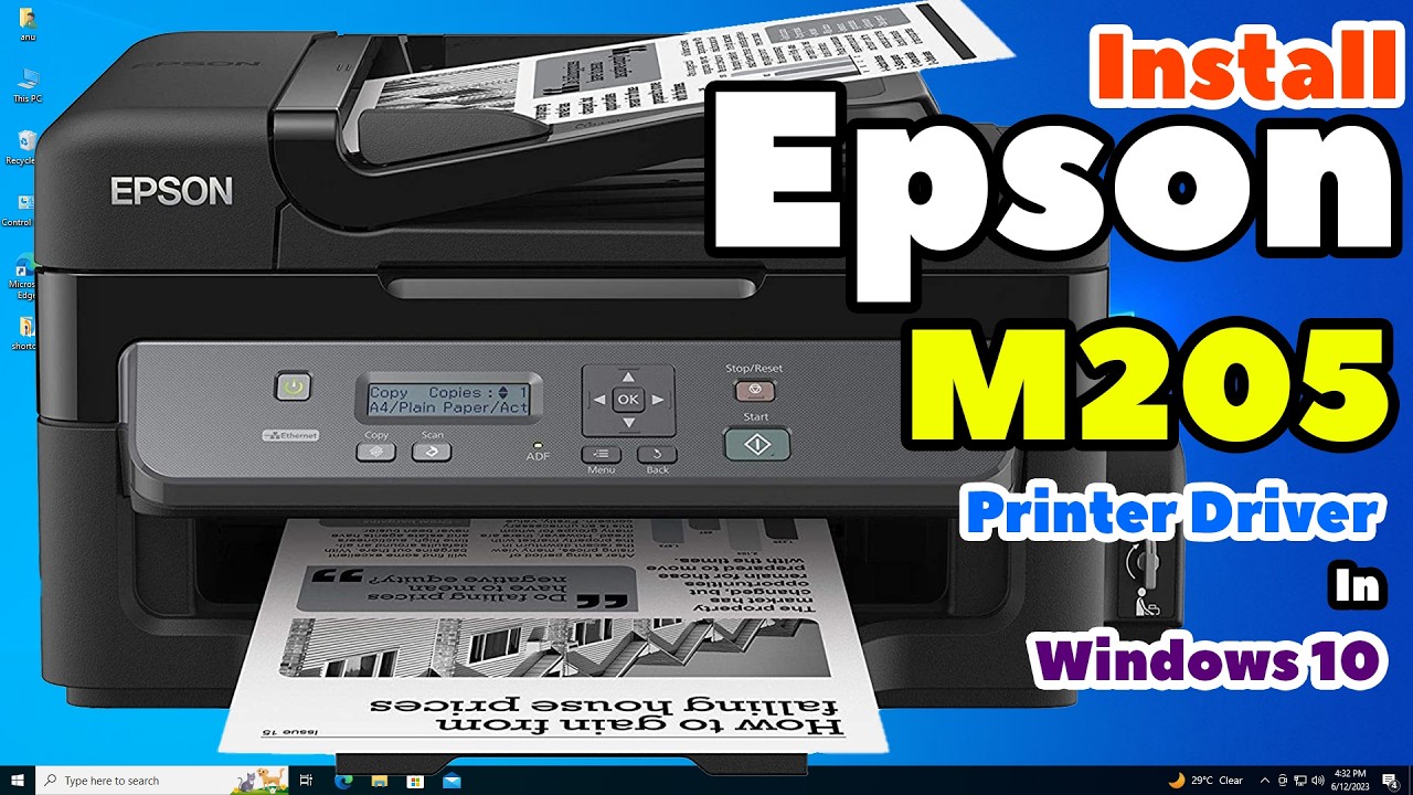 Как скачать и установить драйвер для принтера Epson M205 на компьютер или ноутбук с Windows 10